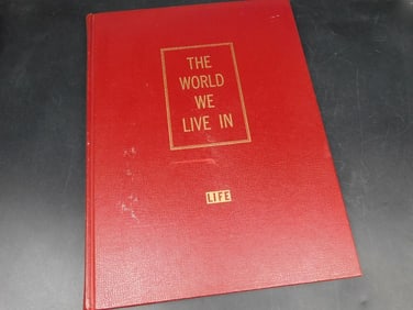 The World We Live In Hardcover Book by LIFE, 1955