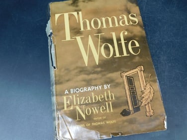 Thomas Wolfe Biography by Elizabeth Nowell, 1960 Book
