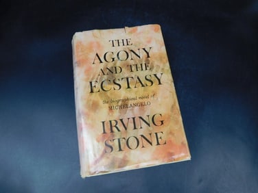 The Agony and the Ecstasy by Irving Stone, 1961 Hardcover Edition Book