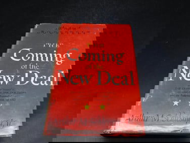 The Coming of the New Deal by Arthur M. Schlesinger Jr., 1939 Edition Book