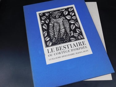 Le Bestiaire by Apollinaire & Dufy, 1977 Reprint Book