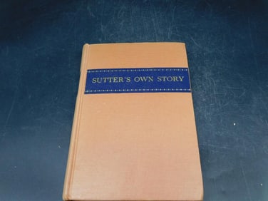 Sutter?s Own Story by Erwin G. Gudde, 1936 Edition, Book