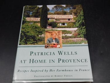 Patricia Wells at Home in Provence Hardcover Cookbook 1996