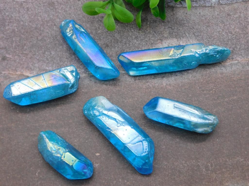 RAINBOW TITANIUM QUARTZ ROCK STONE LAPIDARY SPECIMEN: RAINBOW TITANIUM QUARTZ ROCK STONE LAPIDARY SPECIMEN