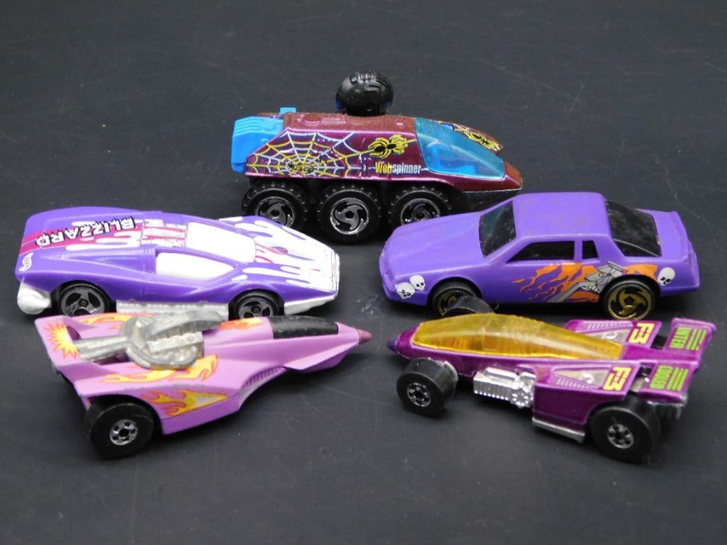 Collection of Five Mattel Hot Wheels Cars from 1974 to 1988 (1 of 7)