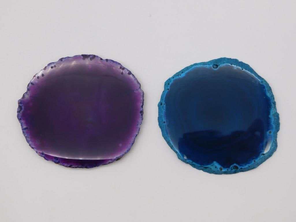 AGATE SLICE ROCK STONE LAPIDARY SPECIMEN: AGATE SLICE ROCK STONE LAPIDARY SPECIMEN