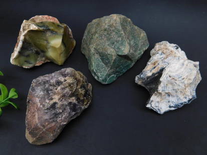 MIXED ROUGH LOT ROCK STONE LAPIDARY SPECIMEN: MIXED ROUGH LOT ROCK STONE LAPIDARY SPECIMEN