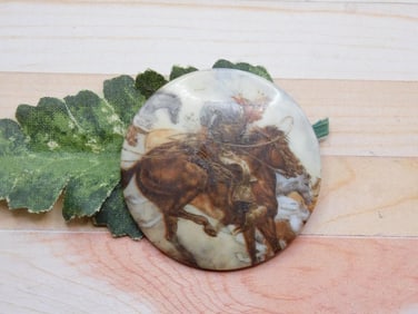 COWBOY CABOCHON ROCK STONE LAPIDARY SPECIMEN