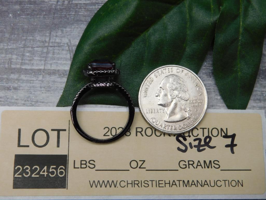 GENUINE STONE RING SIZE 7 - 2