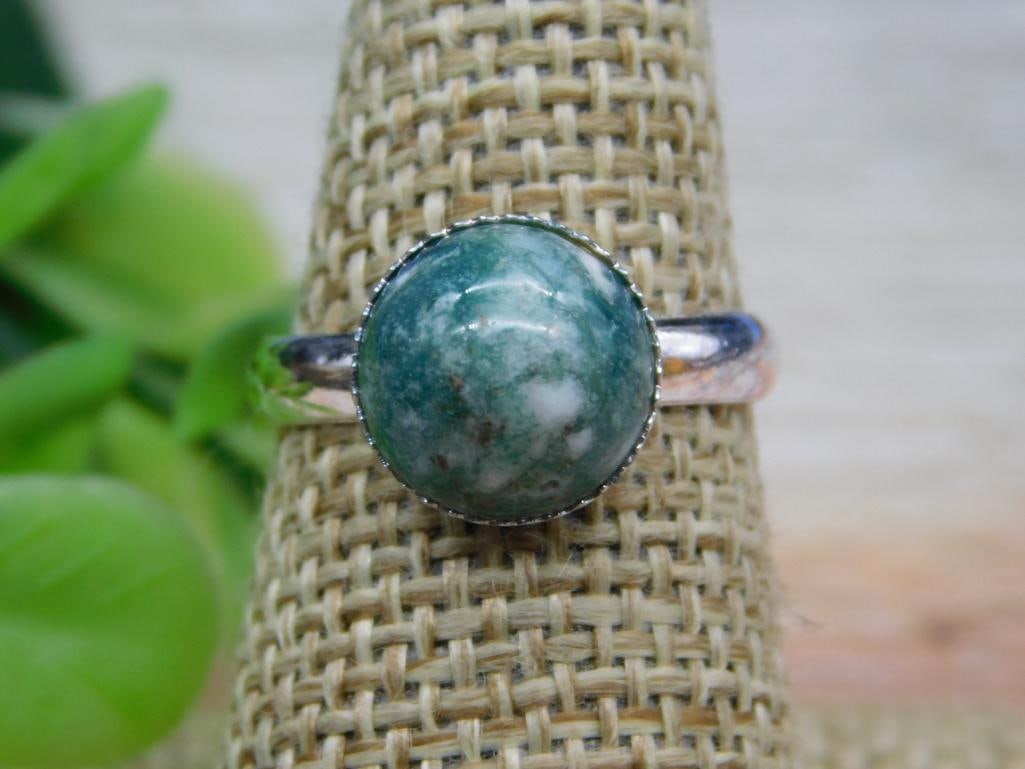 TREE AGATE RING ROCK STONE LAPIDARY SPECIMEN: TREE AGATE RING ROCK STONE LAPIDARY SPECIMEN