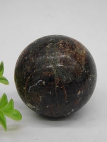 Dark Stone Sphere, 186 Grams Rock Stone Lapidary Specimen