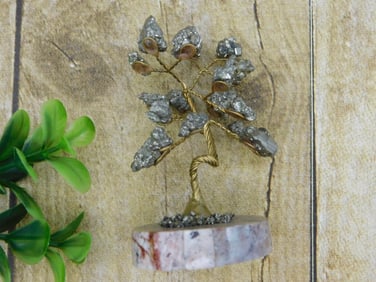 PYRITE TREE ROCK STONE LAPIDARY SPECIMEN