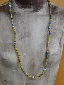 AFRICAN TRADE BEADS ROCK STONE LAPIDARY SPECIMEN
