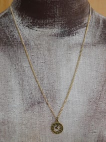 CLOCK NECKLACE ROCK STONE LAPIDARY SPECIMEN