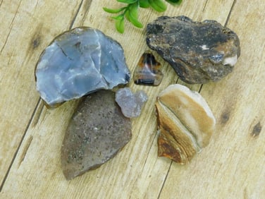 MIXED STONE LOT ROCK STONE LAPIDARY SPECIMEN
