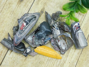 FORDITE MOTOR CITY AGATE ROCK STONE LAPIDARY SPECIMEN