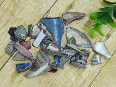 FORDITE MOTOR CITY AGATE ROCK STONE LAPIDARY SPECIMEN