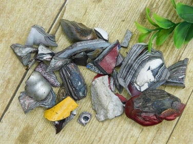 FORDITE MOTOR CITY AGATE ROCK STONE LAPIDARY SPECIMEN