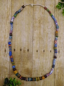 AFRICAN TRADE BEADS ROCK STONE LAPIDARY SPECIMEN