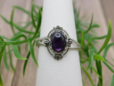 ABALONE STONE ADJUSTABLE RING ROCK STONE LAPIDARY SPECIMEN