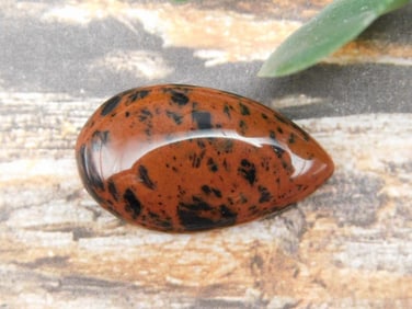 MAHOGANY OBSIDIAN CABOCHON ROCK STONE LAPIDARY SPECIMEN