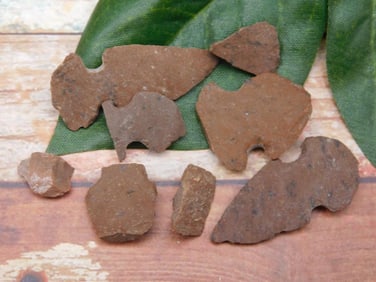 HAND KNAPPED ARTIFACT TOOLS ROCK STONE LAPIDARY SPECIMEN