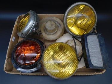 MIXED LIGHTS VINTAGE AUTOMOBILIA ANTIQUE