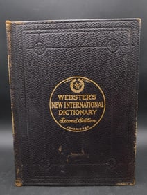 1944 WEBSTERS NEW INTERNATIONAL DICTIONARY SECOND EDITION UNABRIDGED VINTAGE ANTIQUE