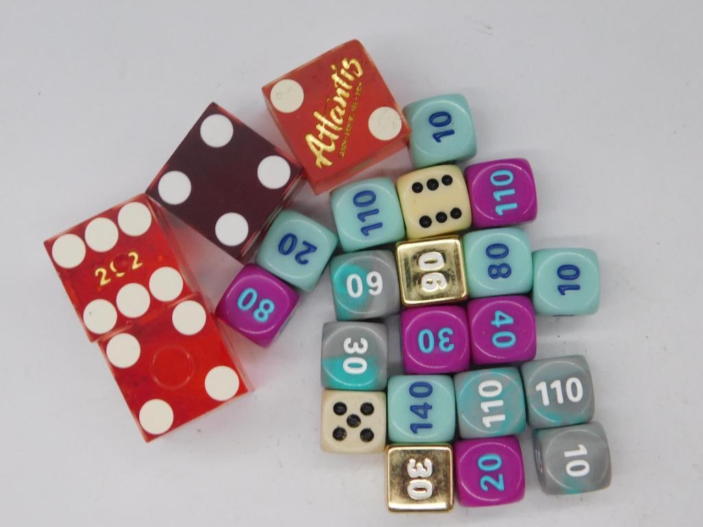 PLAYING DICE VINTAGE ANTIQUE: PLAYING DICE VINTAGE ANTIQUE