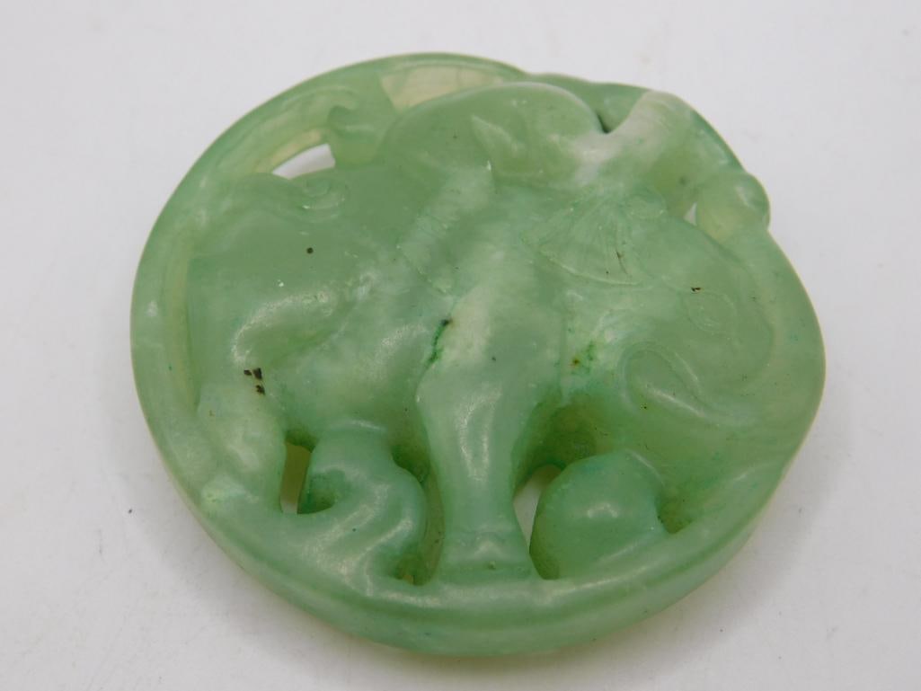 CARVED JADE STATUE ROCK STONE LAPIDARY SPECIMEN: CARVED JADE STATUE ROCK STONE LAPIDARY SPECIMEN