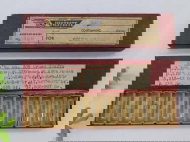 Vintage Justrite Gruen Watch Balance Staffs Box No. 306 WATCHMAKER WATCHMAKING TOOL