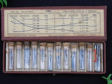 Vintage Boxed Set of Snap-Point Sub Punches WATCHMAKER WATCHMAKING TOOLS