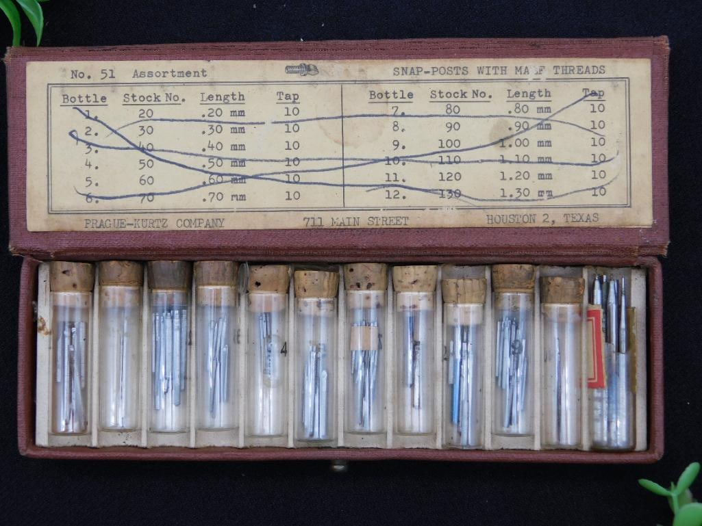 Vintage Boxed Set of Snap-Point Sub Punches WATCHMAKER WATCHMAKING TOOLS (1 of 3)