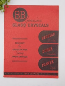 1949 B.B. Crystal Corp. Genuine Glass Crystals Catalog WATCHMAKER WATCHMAKING TOOLS