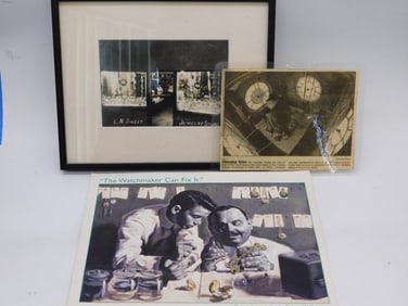 Watchmaker-Themed Ephemera and Prints WATCHMAKER WATCHMAKING TOOLS
