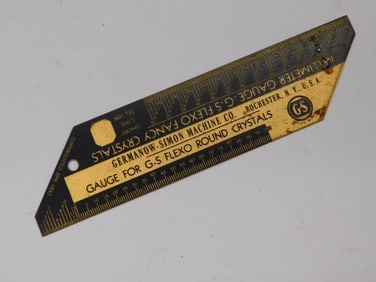 Vintage G-S Flexo Round Crystals Gauge Tool WATCHMAKER WATCHMAKING TOOLS