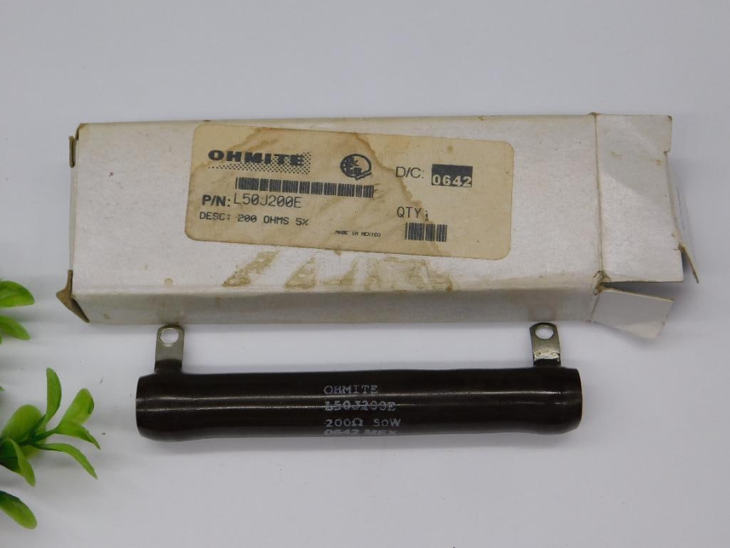 Ohmite L50J200E 2000 Ohm 50W Resistor With Original Box WATCHMAKER WATCHMAKING TOOLS (1 of 3)