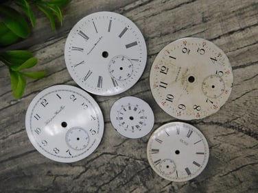 Antique Pocket Watch Dial Faces WATCHMAKER WATCHMAKING TOOLS