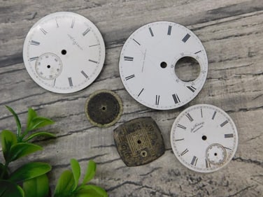 Antique Pocket Watch Faces and Parts WATCHMAKER WATCHMAKING TOOLS