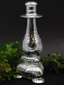 Victorian-Style Silver-Plated Candle Holder