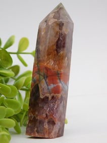 AGATE TOWER Point, 53 Grams ROCK STONE LAPIDARY SPECIMEN