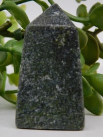 Gray Stone Point with Pyramid Tip ROCK STONE LAPIDARY SPECIMEN