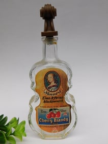 Vintage Maraska Cherry Brandy Bottle With Decorative Cap