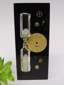 Retro Sand Timer with Clockwork-Inspired Design