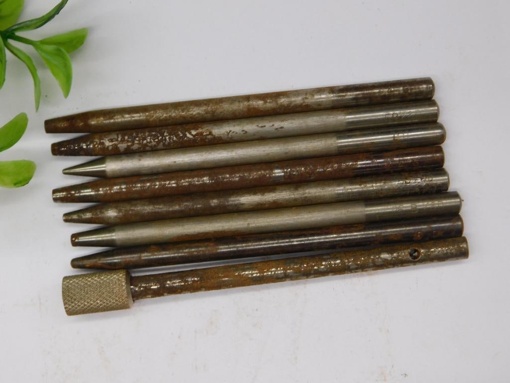 Eight Rusted Metal Punch Tools Watchmaker Watchmaking Tools (1 of 4)