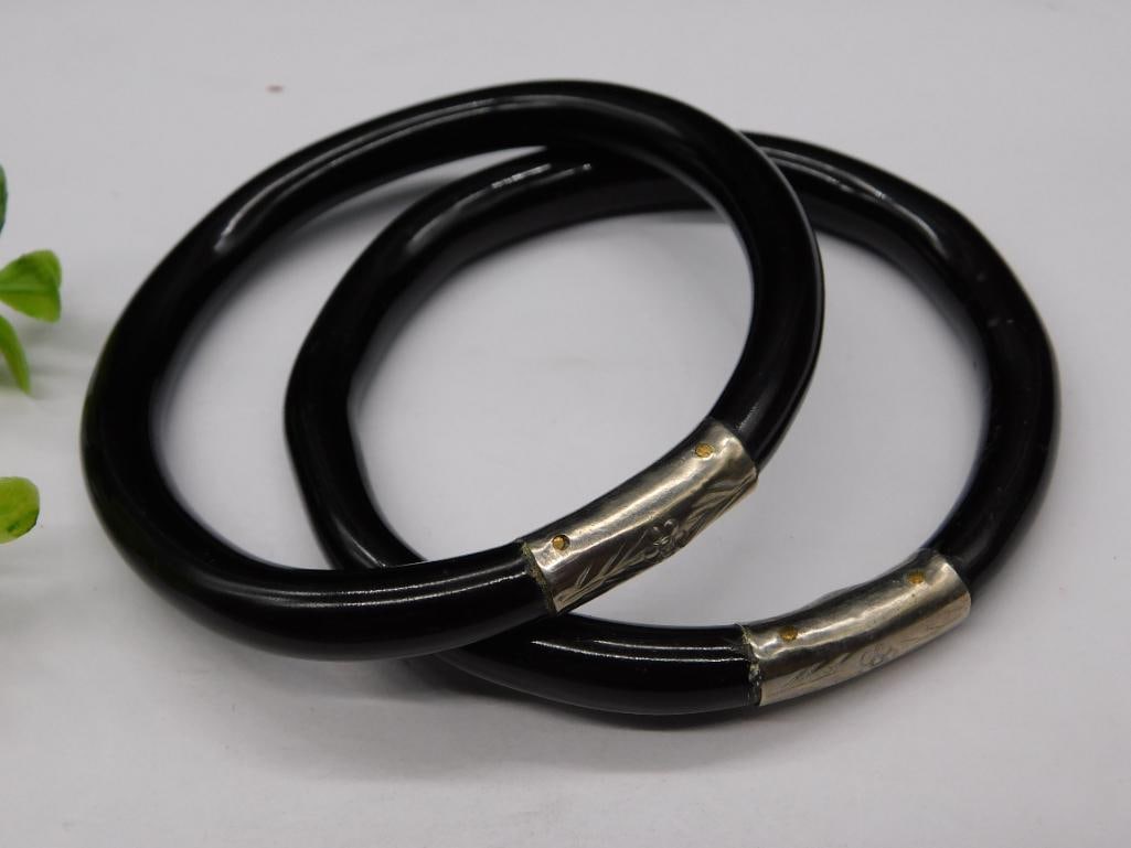 BLACK CORAL BRACELETS ROCK STONE LAPIDARY SPECIMEN: BLACK CORAL BRACELETS ROCK STONE LAPIDARY SPECIMEN