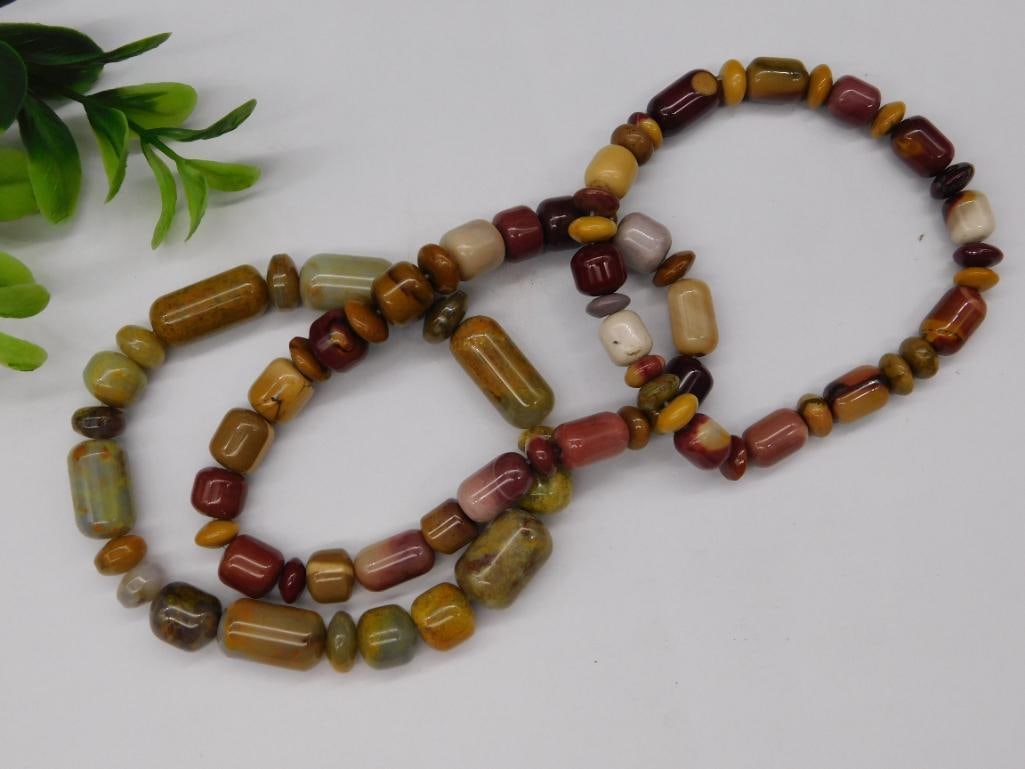 BEADED BRACELETS ROCK STONE LAPIDARY SPECIMEN: BEADED BRACELETS ROCK STONE LAPIDARY SPECIMEN