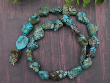 Turquoise Nugget Beads ROCK STONE LAPIDARY SPECIMEN
