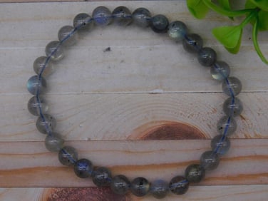 Labradorite Beaded Stretch Bracelet ROCK STONE LAPIDARY SPECIMEN