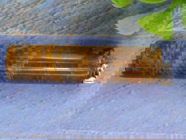 Tigers Eye Pendant With Silver Tone Bail ROCK STONE LAPIDARY SPECIMEN